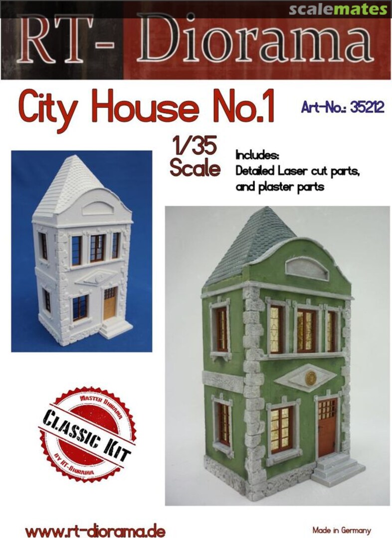 Boxart City House No. 1 35212 RT-Diorama