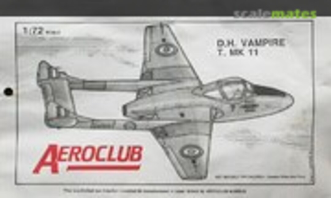 1:72 D.H. Vampire T. Mk 11 (Aeroclub K004)