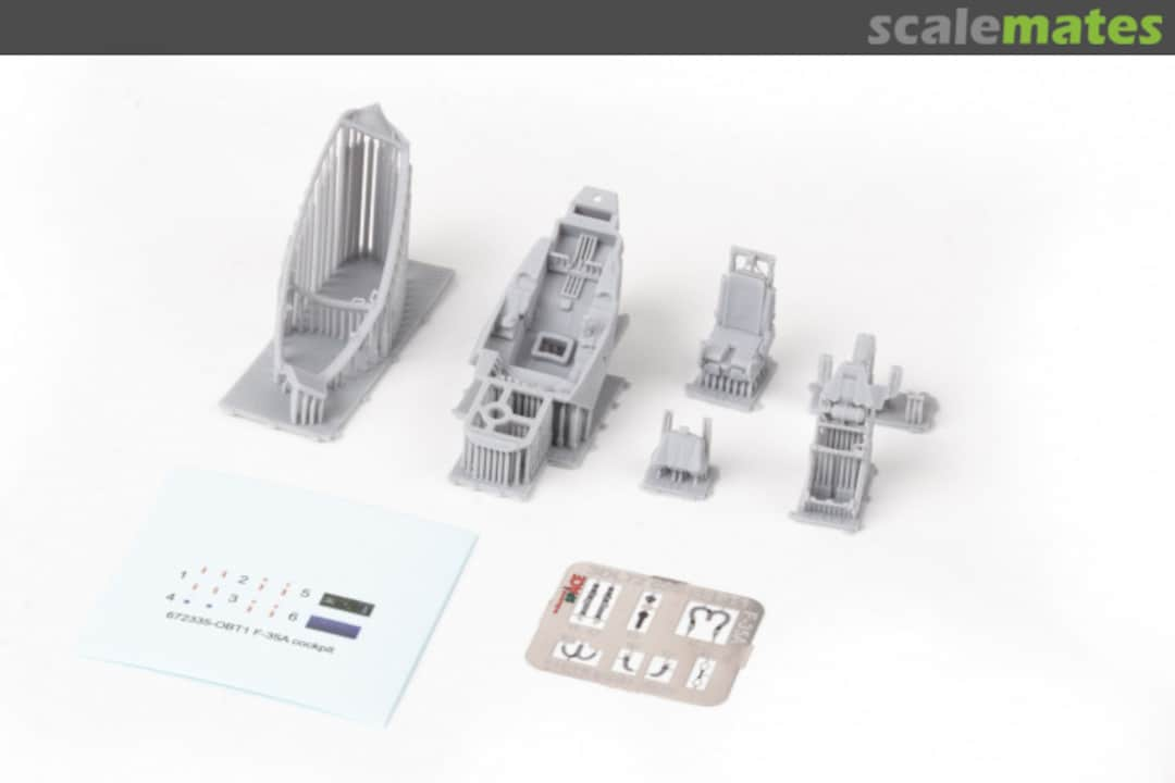Contents F-35A Lightning II - Cockpit 672335 Eduard