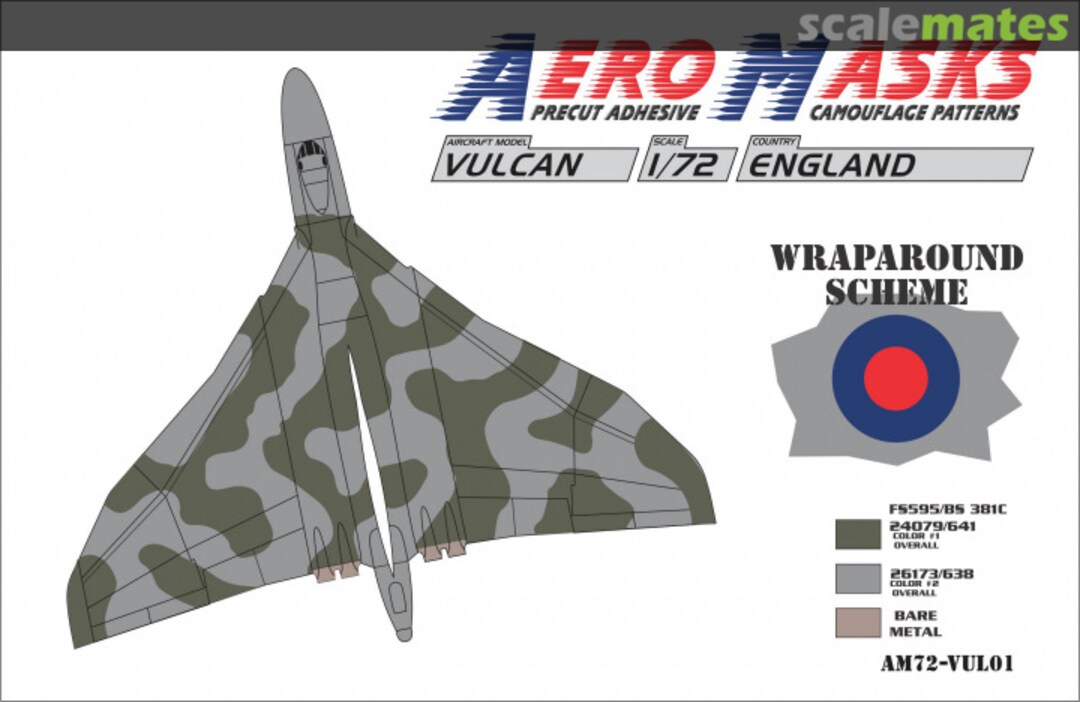 Boxart Avro Vulcan England AM-72VUL01 AeroMasks