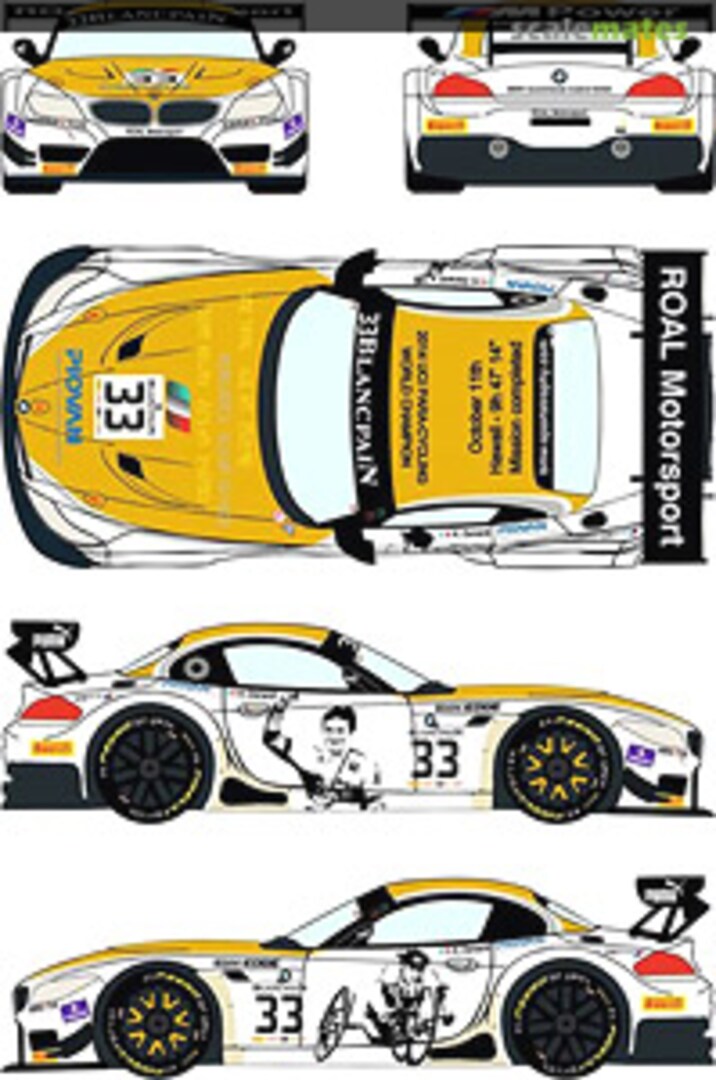 Boxart BMW Z4 GT3 Roal Motorsport #33 RDE24-016 Racing Decals 43