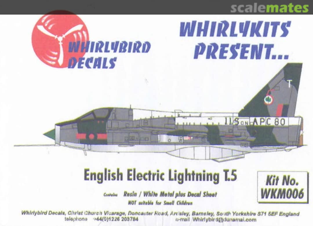 Boxart English Electric Lightning T.5 WKM006 Whirlykits