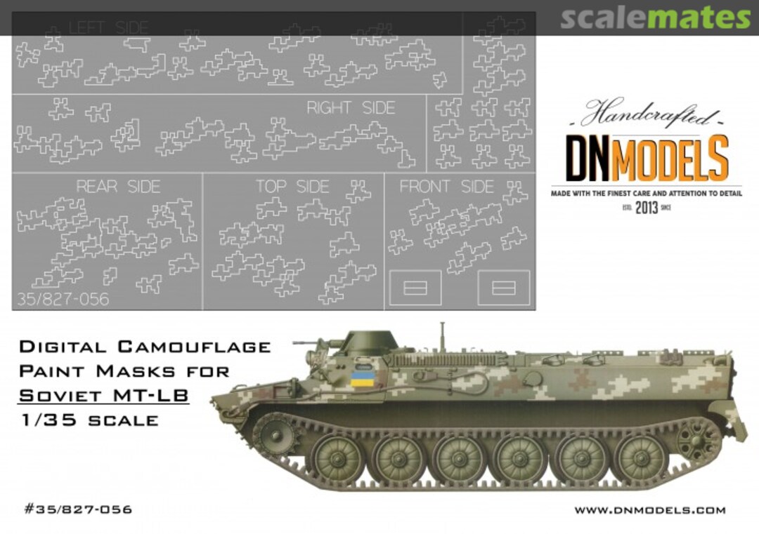 Boxart Paint Masks for MT-LB 1/35 Ukraine Digital Camo 35/827-056 DN Models