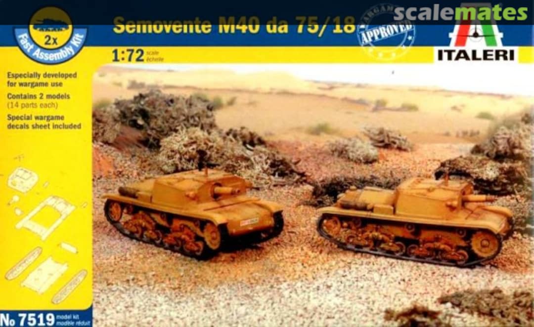 Boxart Semovente “M40” da 75/18 7519 Italeri