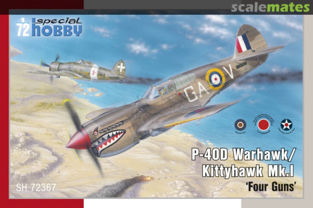 Boxart P-40D Warhawk/Kittyhawk Mk.I SH 72367 Special Hobby