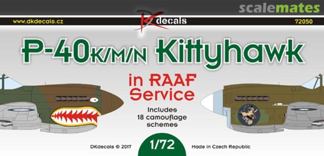 Boxart P-40K/M/N Kittyhawk 72050 DK Decals