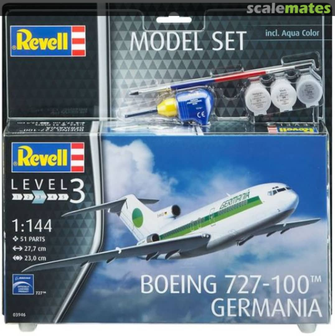 Boxart Boeing 727-100 `Germania` 63946 Revell