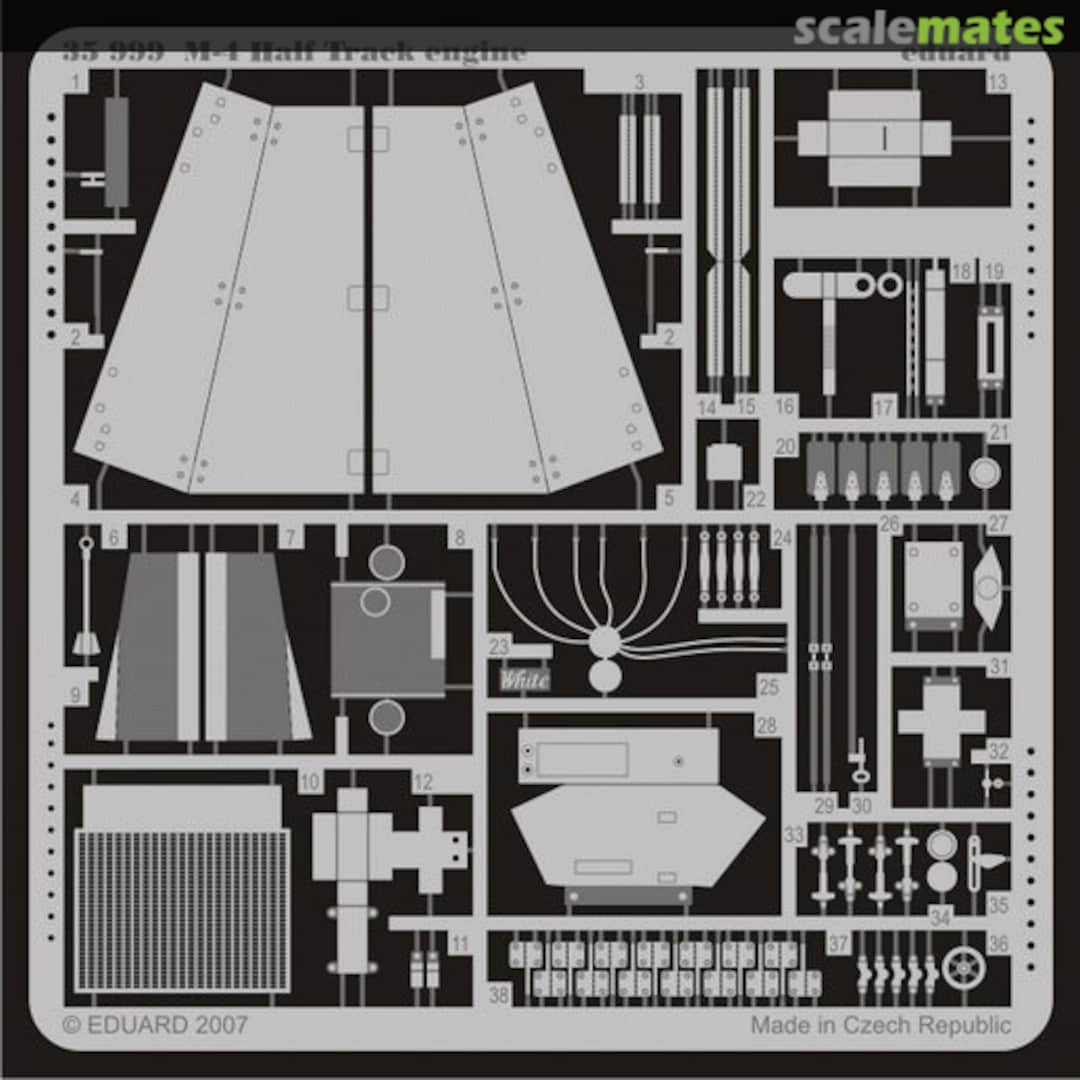 Boxart M4 Half Track Engine 35999 Eduard