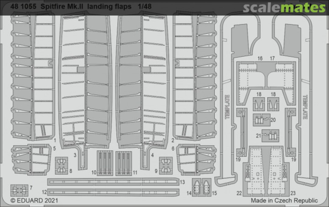 Boxart Spitfire Mk.II landing flaps 481055 Eduard