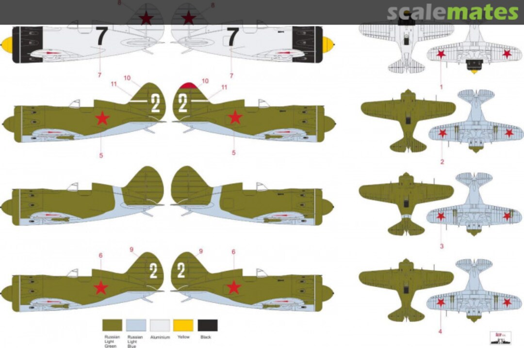 Contents POLIKARPOV I-16 RATA - STALIN'S FALCONS ON I-16 MNFDL72022 ROP o.s.