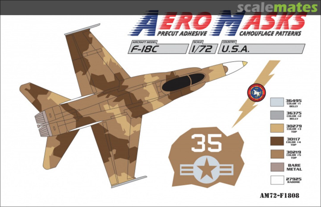 Boxart F-18C USA AM72-F1808 AeroMasks