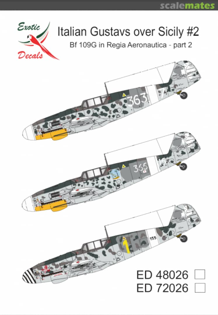 Boxart Italian Gustavs over Sicily #2 ED48026 Exotic Decals