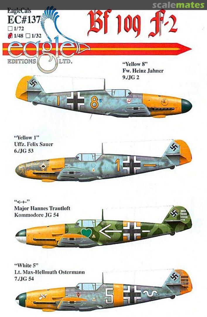 Boxart Bf 109F-2 EagleCals EC48-137 Eagle Editions