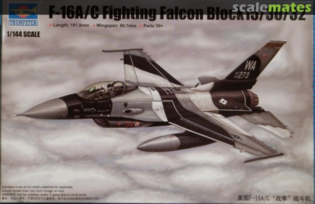 Boxart F-16A/C Fighting Falcon Block 15/30/32 03911 Trumpeter