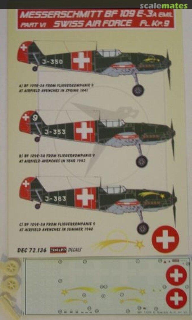 Boxart Messerschmitt Bf 109 E-3 Emil DEC72136 Kora Models