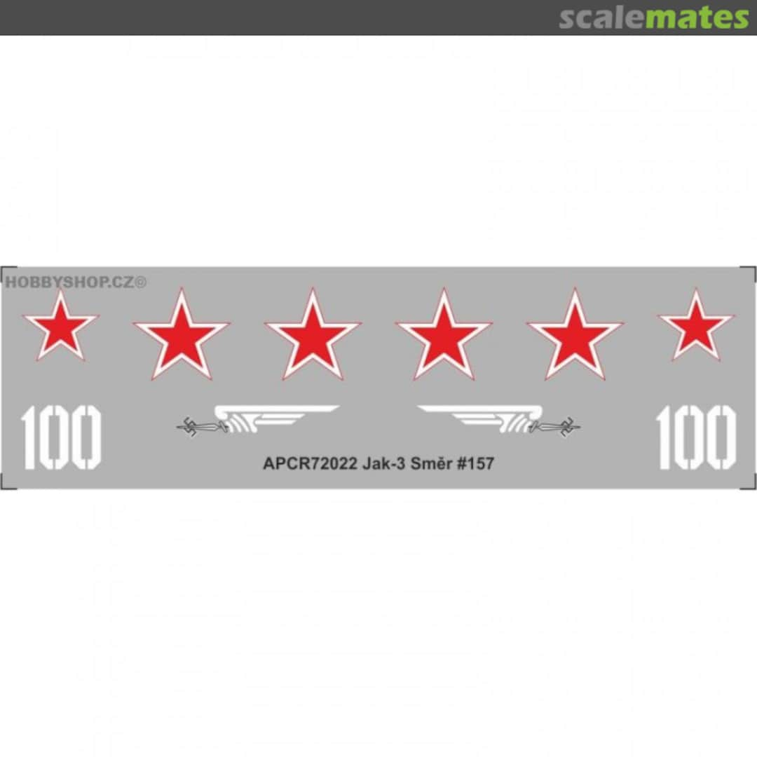 Boxart Jak-3 Smer #157 APCR72022 APC Decals