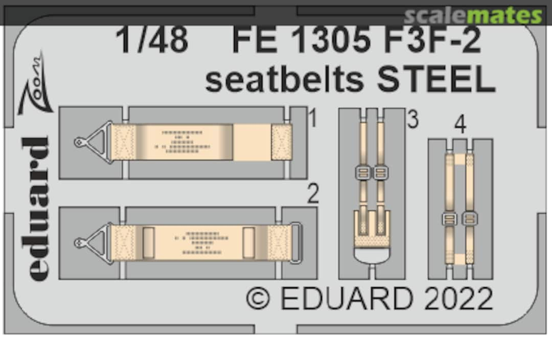 Boxart F3F-2 seatbelts1/48 AC STEEL FE1305 Eduard