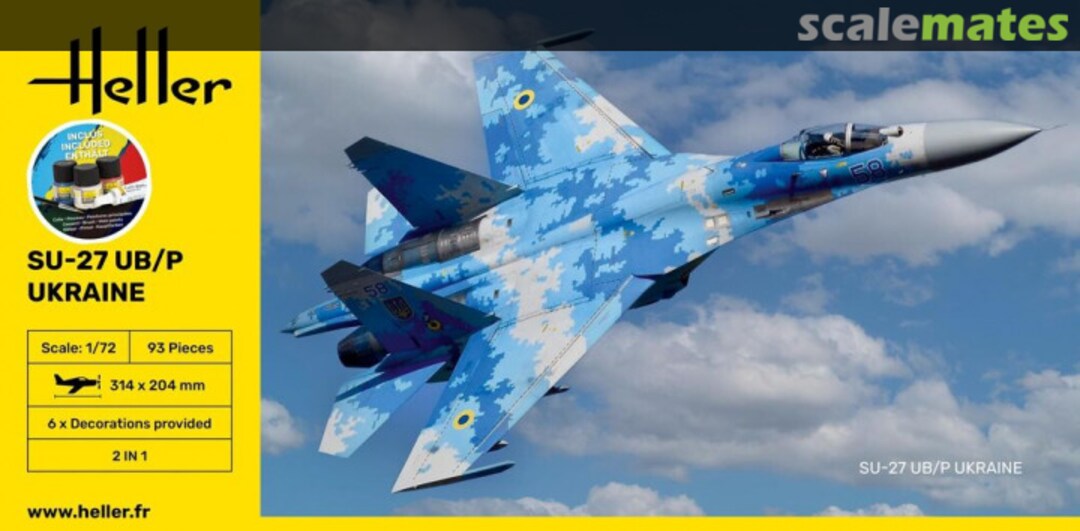 Boxart Su-27 UB/P Ukraine 56371 Heller