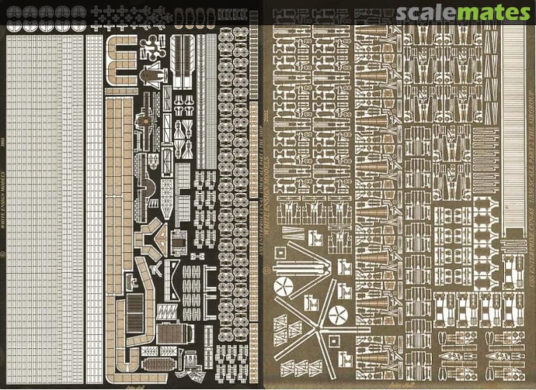 Boxart USS Enterprise (CVN-65) - The Ship and Carrier Air Wing Fittings PE 35024 White Ensign Models