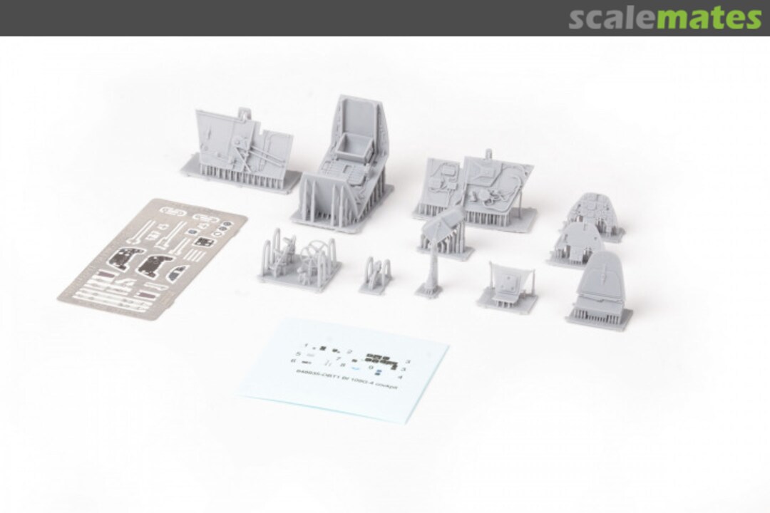 Contents Bf 109G-4 cockpit 648935 Eduard