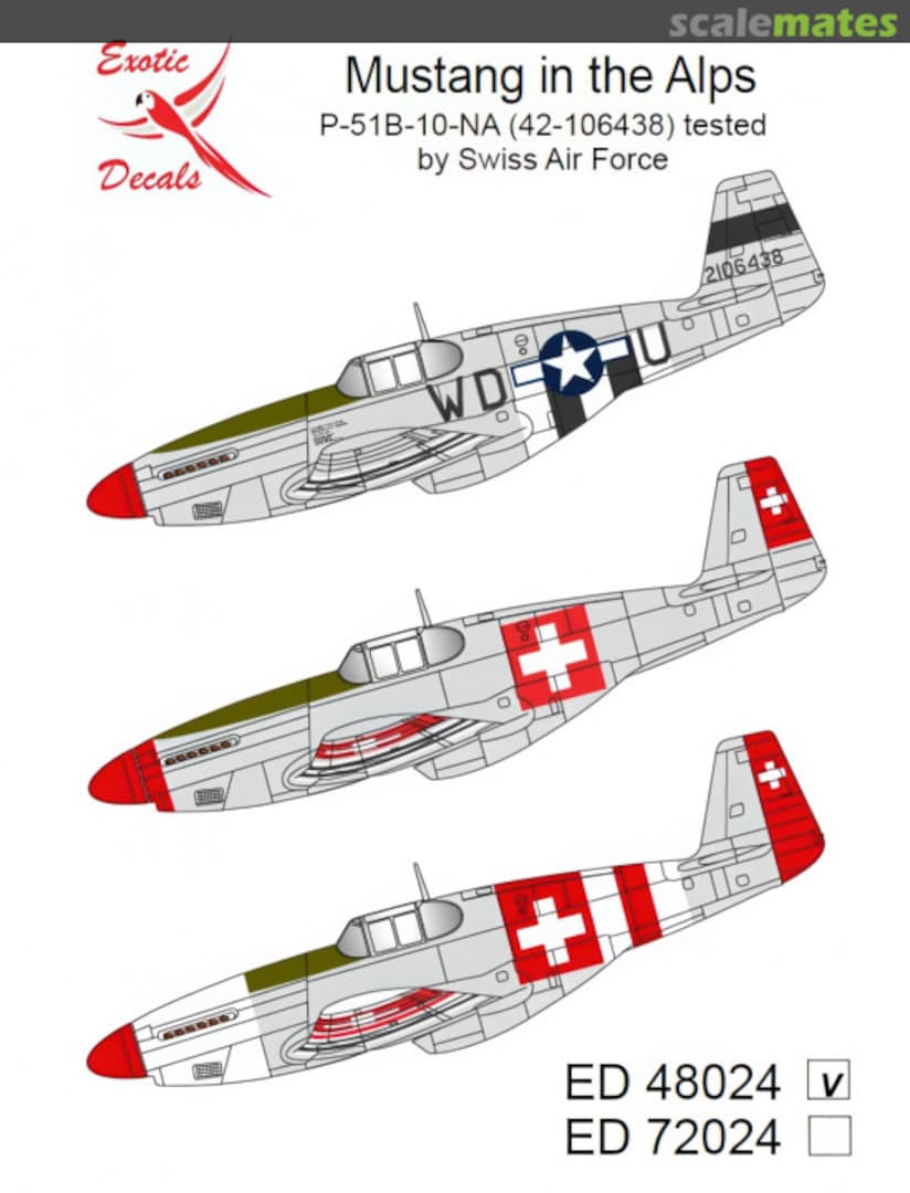 Boxart Mustang in the Alps ED 48024 Exotic Decals