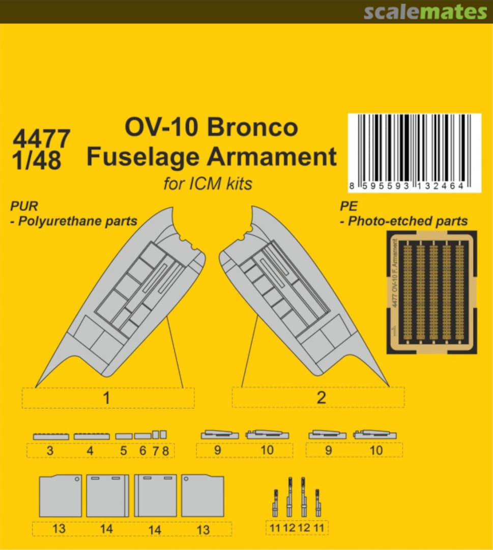 Boxart OV-10 Bronco Fuselage Armament 129-4477 CMK