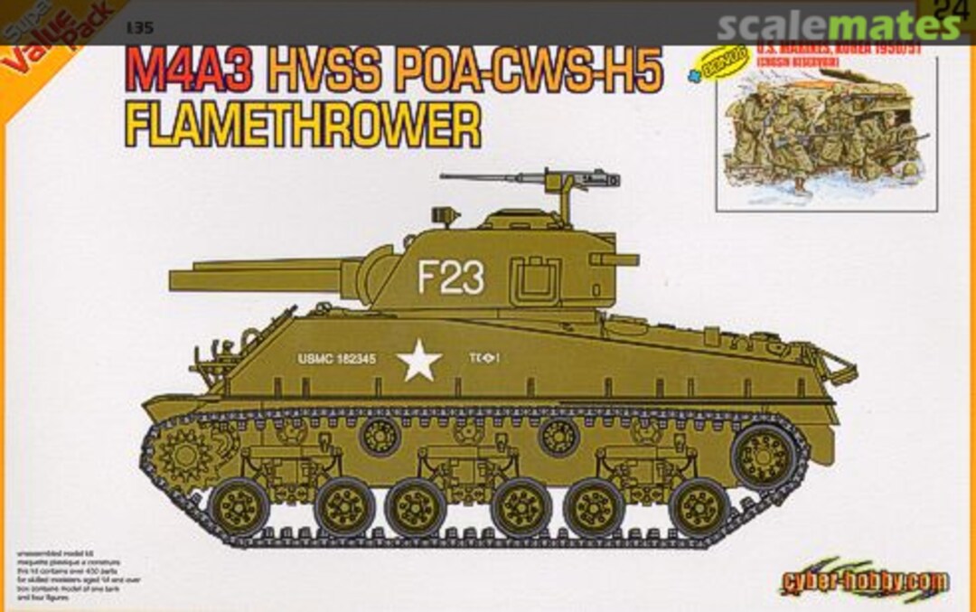 Boxart M4A3 HVSS POA-CWS-H5 9124 Cyber Hobby