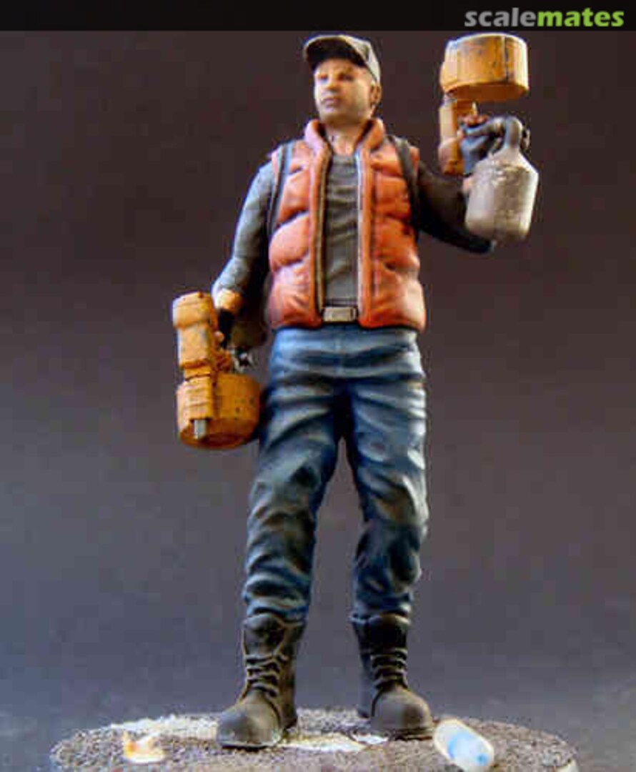 Boxart Brad - Construction worker NYD-S010 Not Yet Dead Miniatures