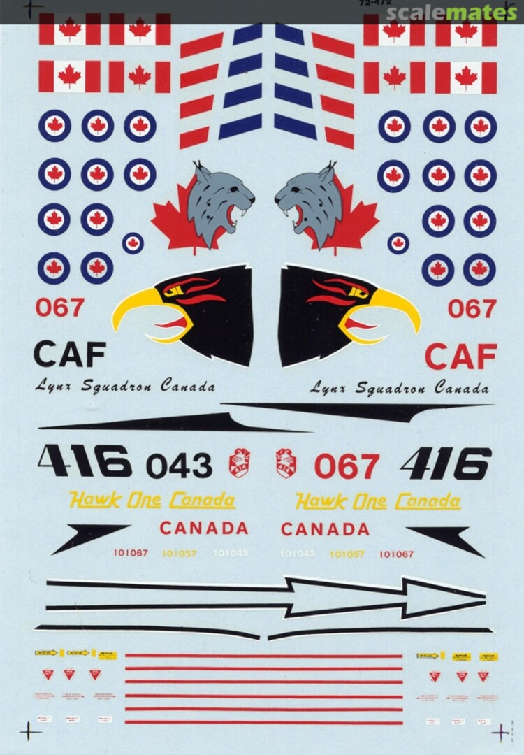 Boxart CF-101B & EF-101B Voodoos Canada 72-472 SuperScale International