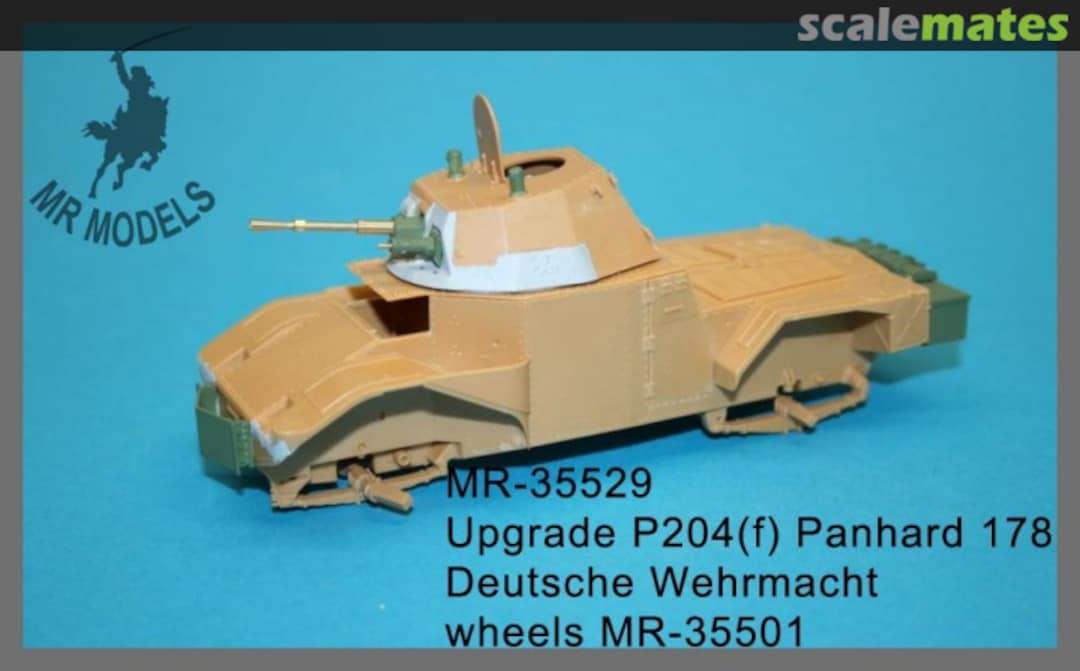 Boxart Upgrade and 25mm SA34 gun barrel P204(f) Panhard 178 German Wehrmacht MR-35529 MR Modellbau