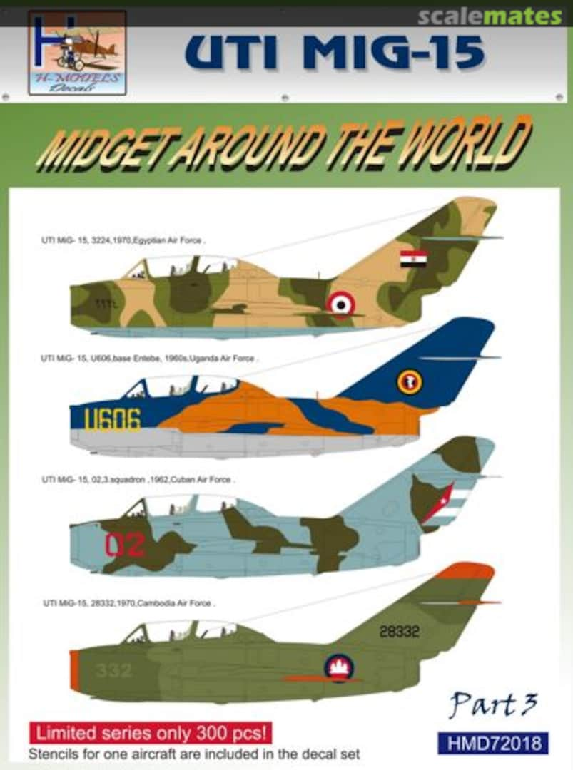 Boxart MiG-15 UTI HMD72018 H-Models Decals