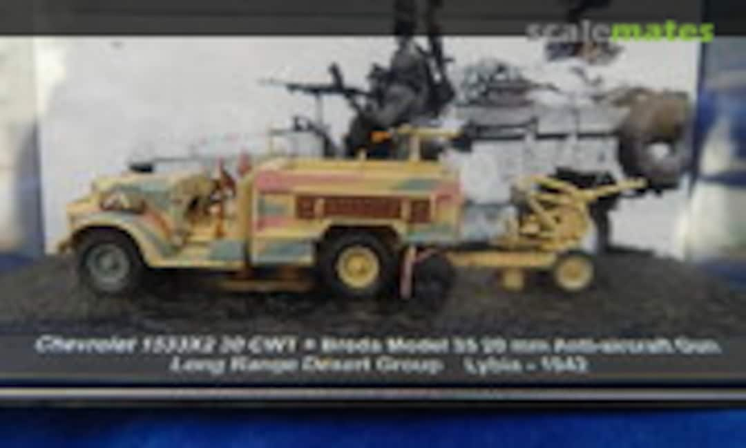 1:72 Chevrolet 1533X2 30 CWT + Breda Model 35 20 mm Anti-Aircraft Gun (Altaya 36)