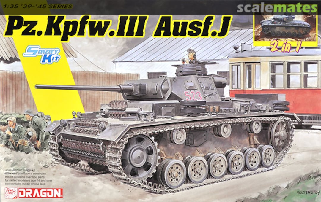 Boxart Pz.Kpfw. III Ausf.J Initial/Early Production 6954 Dragon