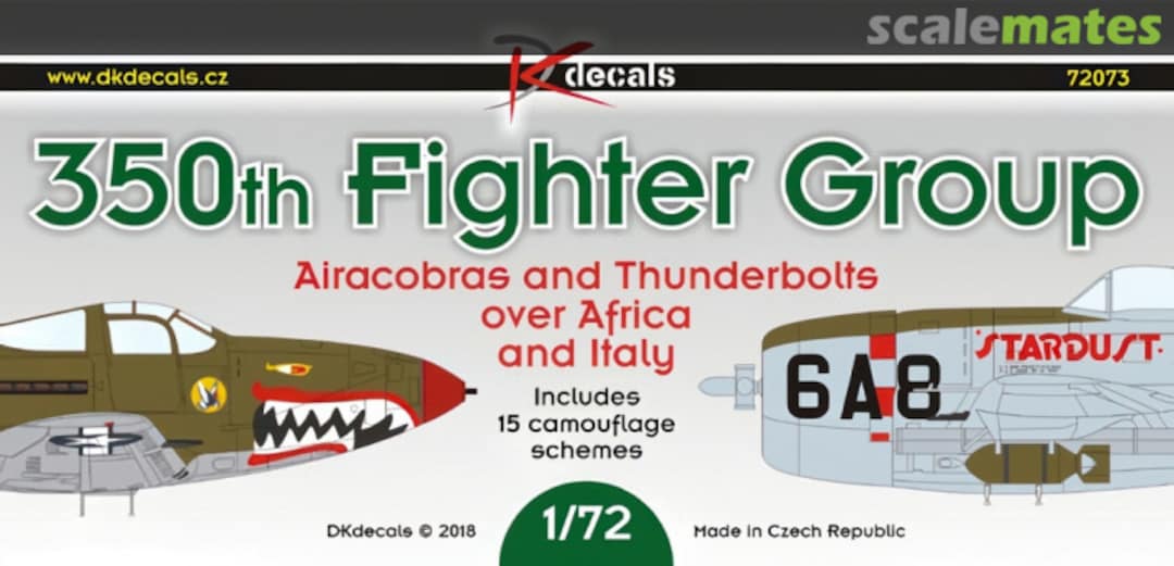 Boxart 350th Fighter Group 72073 DK Decals