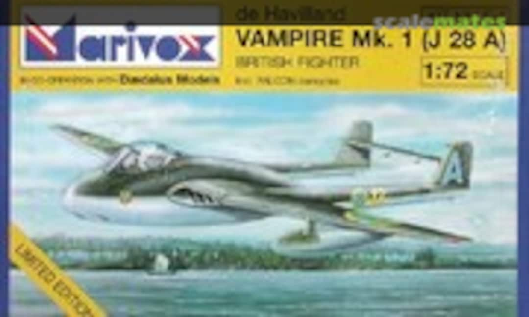 1:72 de Havilland Vampire Mk. 1 (J 28 A) (Marivox LE-1)