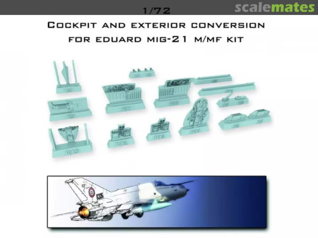 Boxart MIG-21 LanceR Cockpit and Exterior conversion 06 Icaerodesign