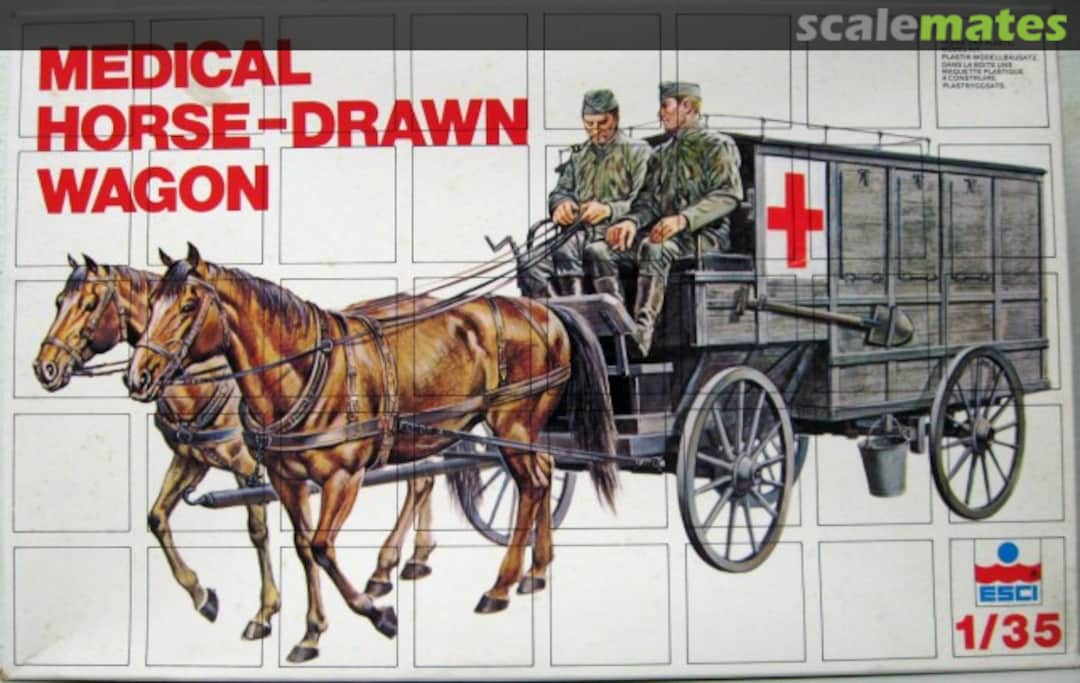 Boxart Medical Horse-Drawn Wagon 5014 ESCI