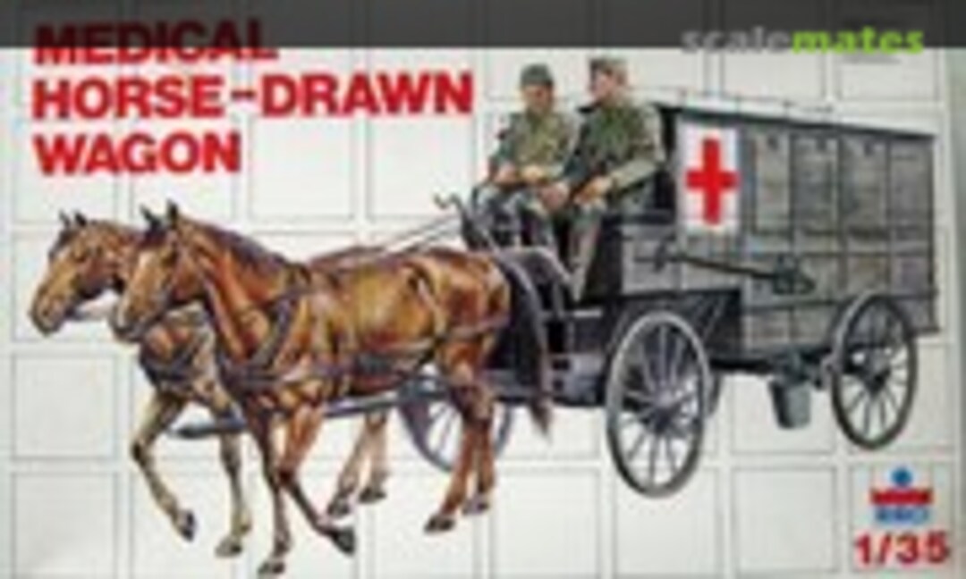 1:35 Medical Horse-Drawn Wagon (ESCI 5014)