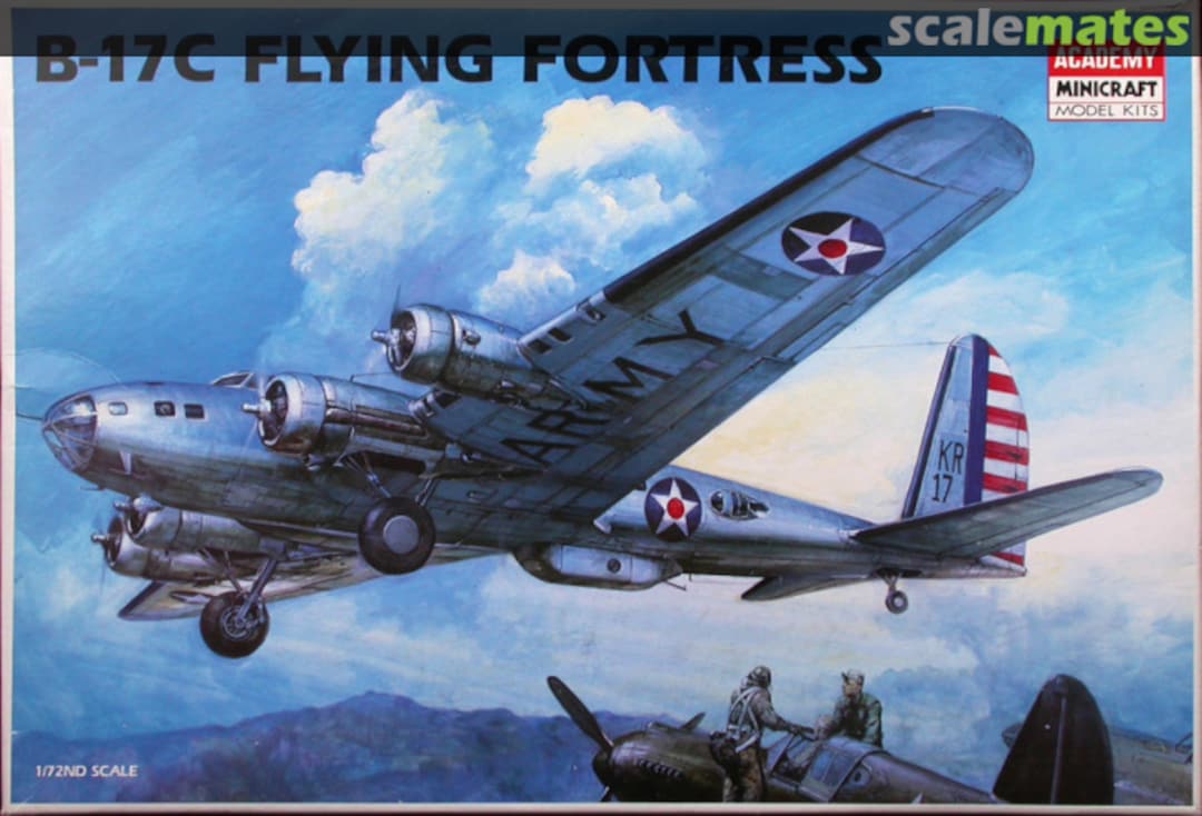 Boxart B-17C Flying Fortress 1666 Academy/Minicraft