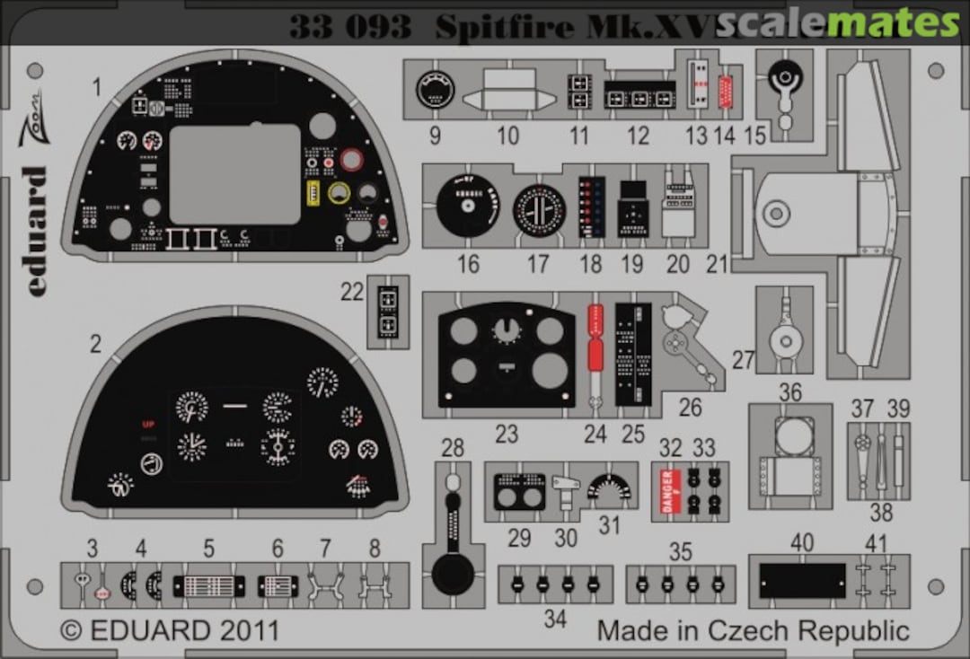 Boxart Spitfire Mk.XVIe interior S. A. 33093 Eduard