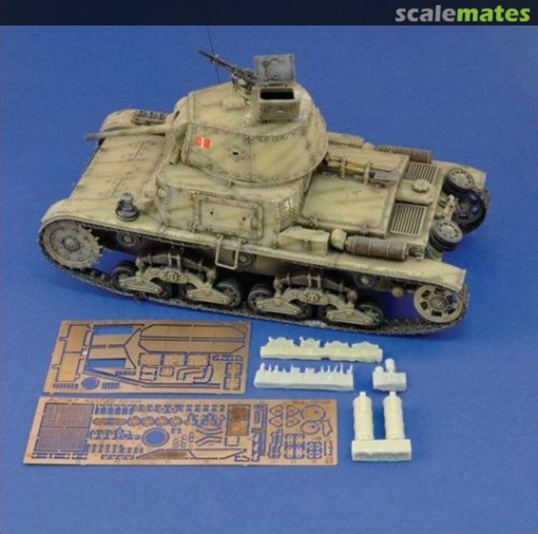 Boxart Carro Armato M13/40(I) photo-etch + resin details 596 Royal Model