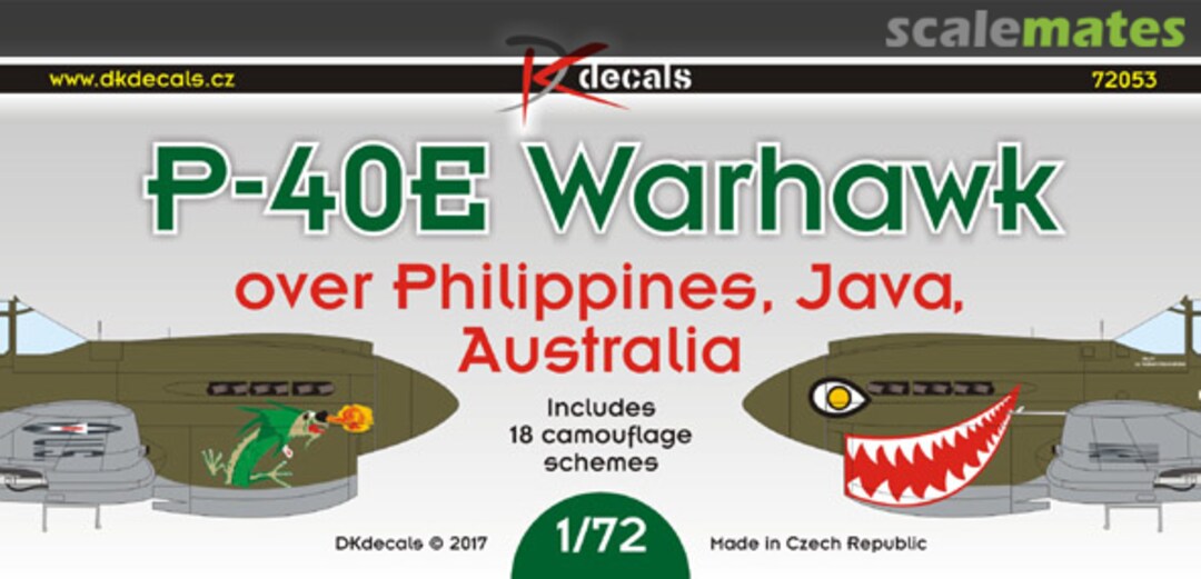 Boxart P-40E Warhawk 72053 DK Decals