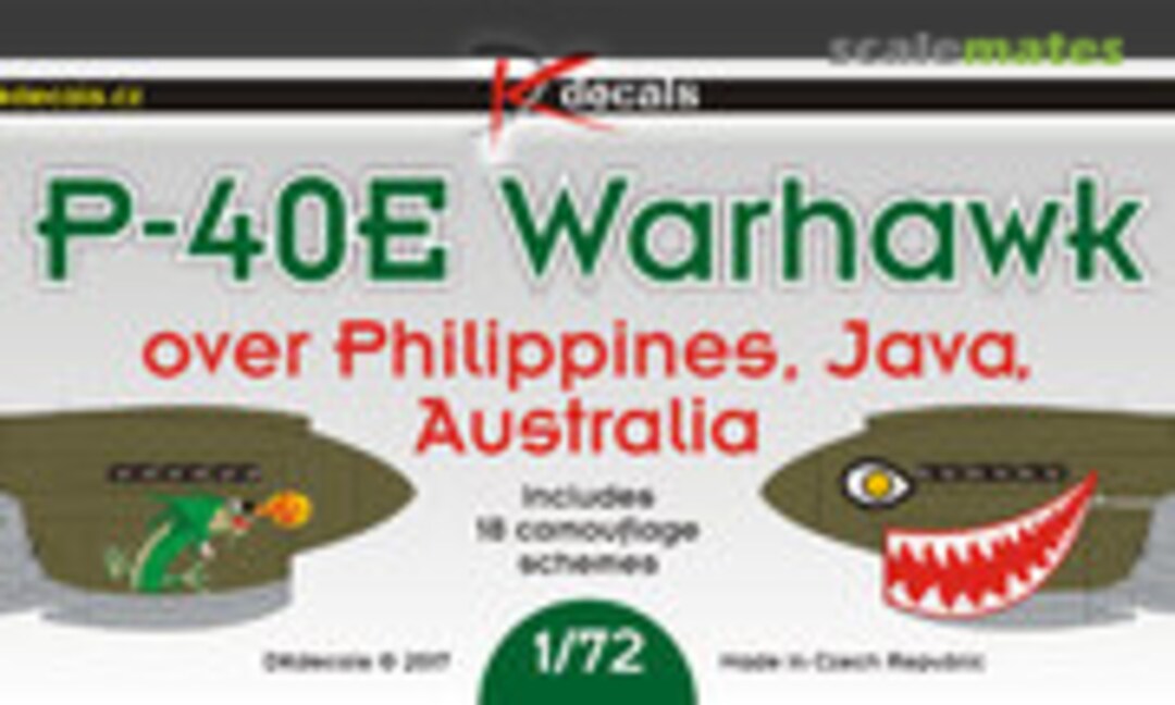 1:72 P-40E Warhawk (DK Decals 72053)