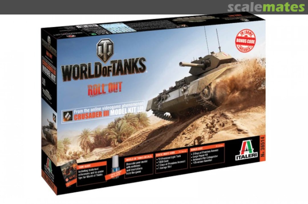 Boxart World of Tanks - Crusader III 36514 Italeri