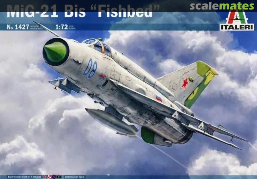 Boxart MiG-21 Bis "Fishbed" 1427 Italeri