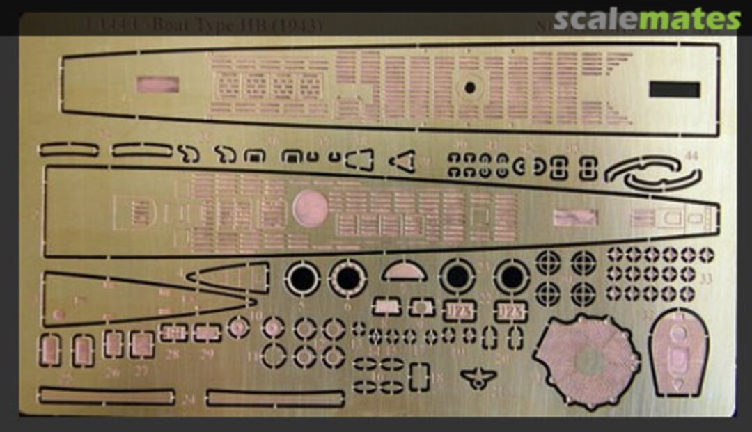 Boxart U-Boat IIB (1943) Detail Set for ICM/REVELL M144-001 NH Detail