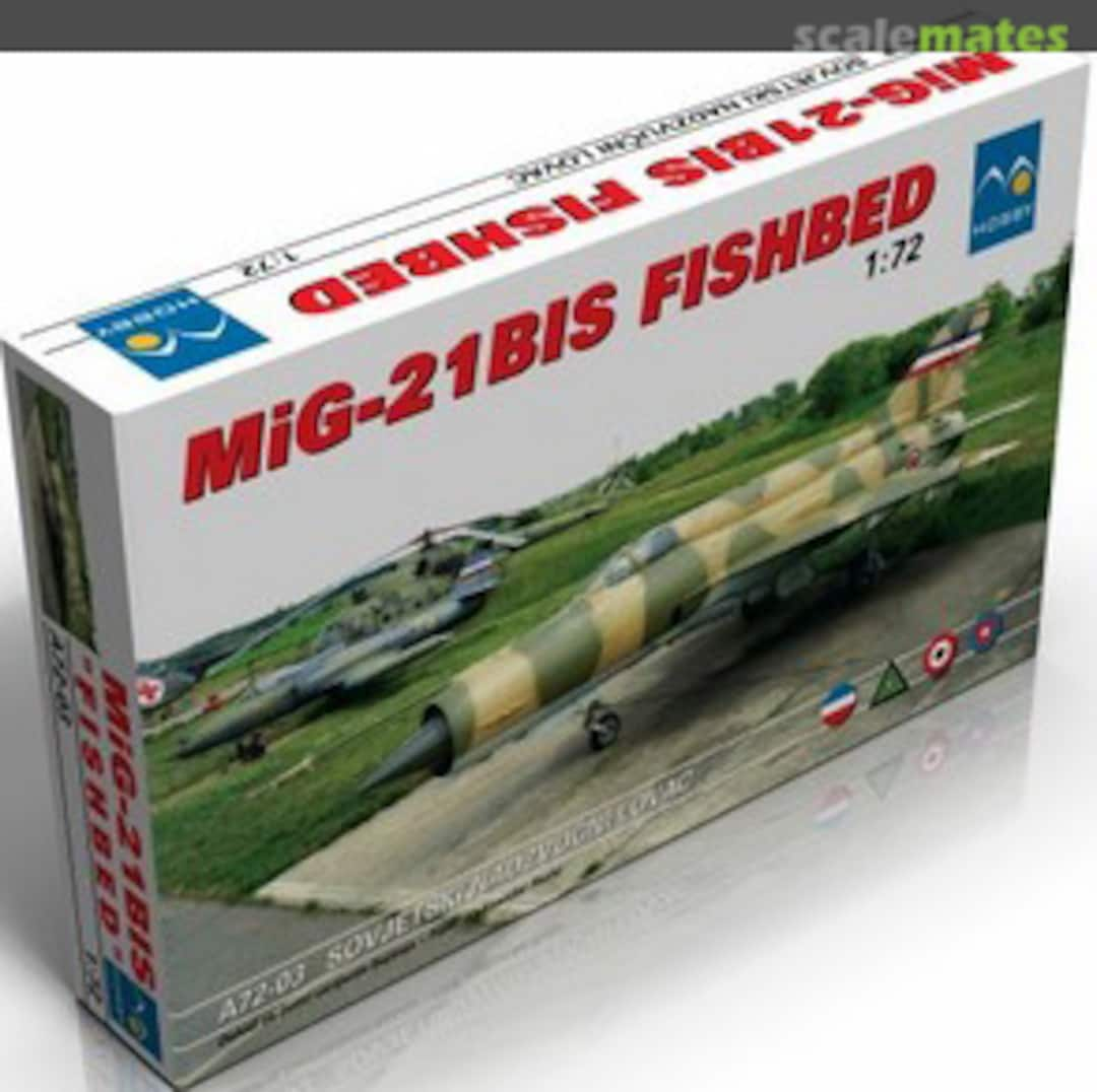 Boxart MiG-21bis Fishbed A72-03 M-Hobby (Serbia)