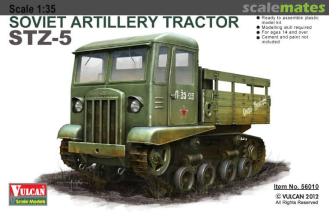 Boxart Artillery Tractor STZ-5 56010 Vulcan Scale Models