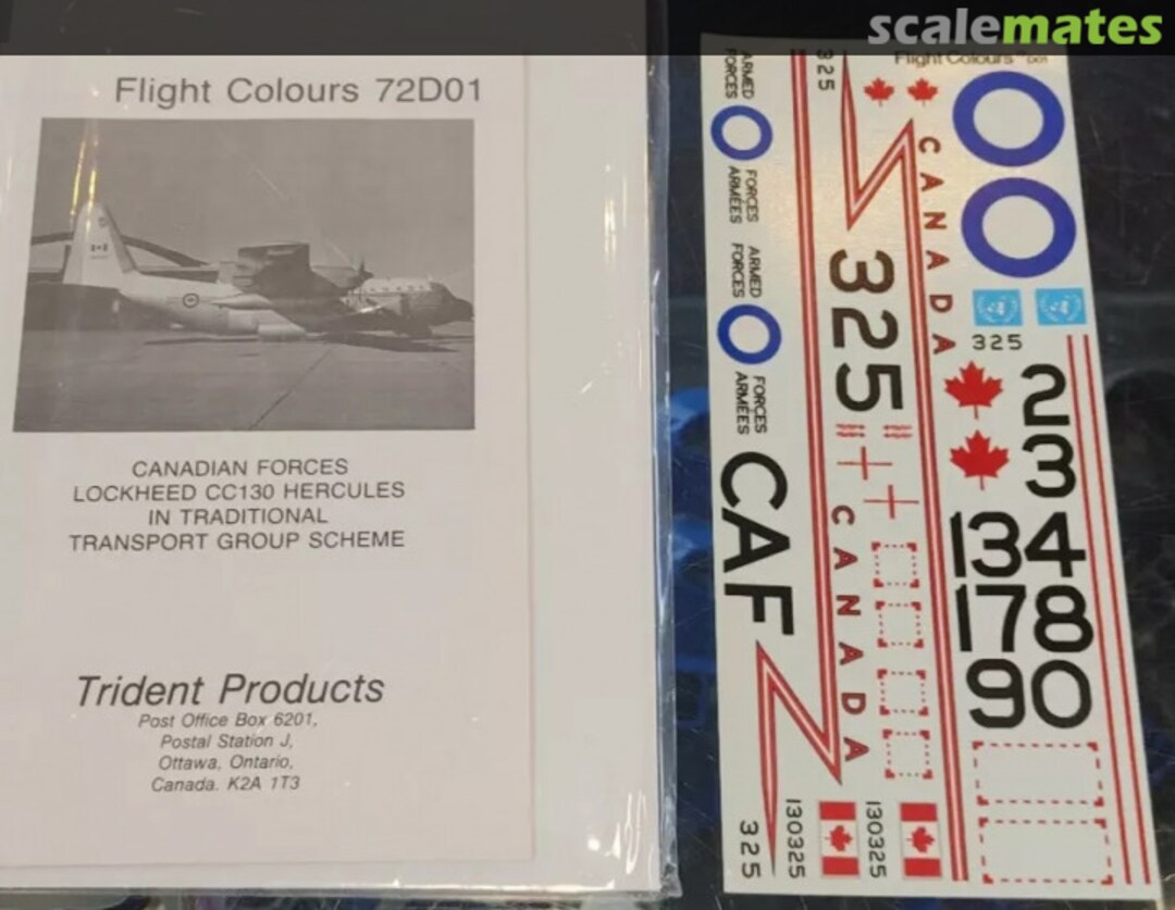 Contents Lockheed CC-130 Hercules 72D01 Flight Colours