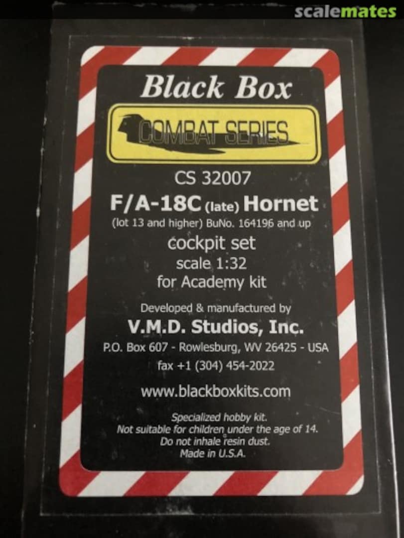 Boxart F/A-18C (late) Hornet Cockipt Set CS32007 Black Box